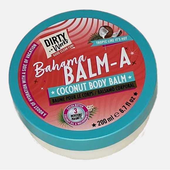 DIRTY WORKS Bahama Balm-A Coconut Body Balm 6.7 fl oz - NEW lotion - Picture 2 of 5